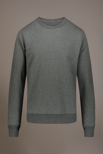 Round neck 100% cotton sweatshirt made in Italy