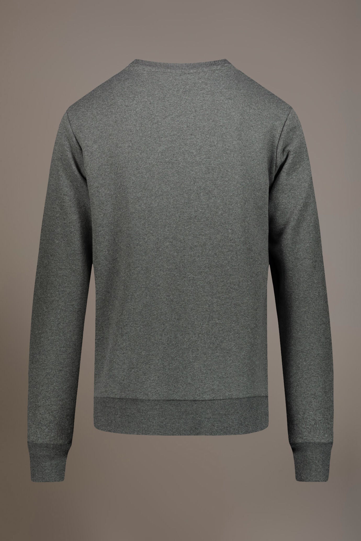 Round neck 100% cotton sweatshirt made in Italy