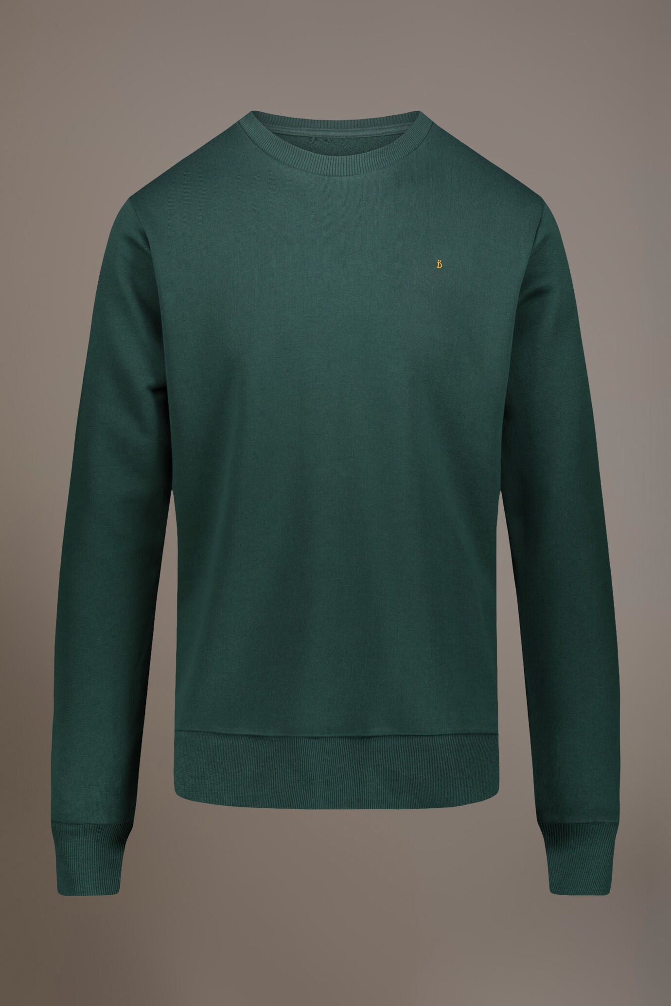 Round neck 100% cotton sweatshirt made in Italy