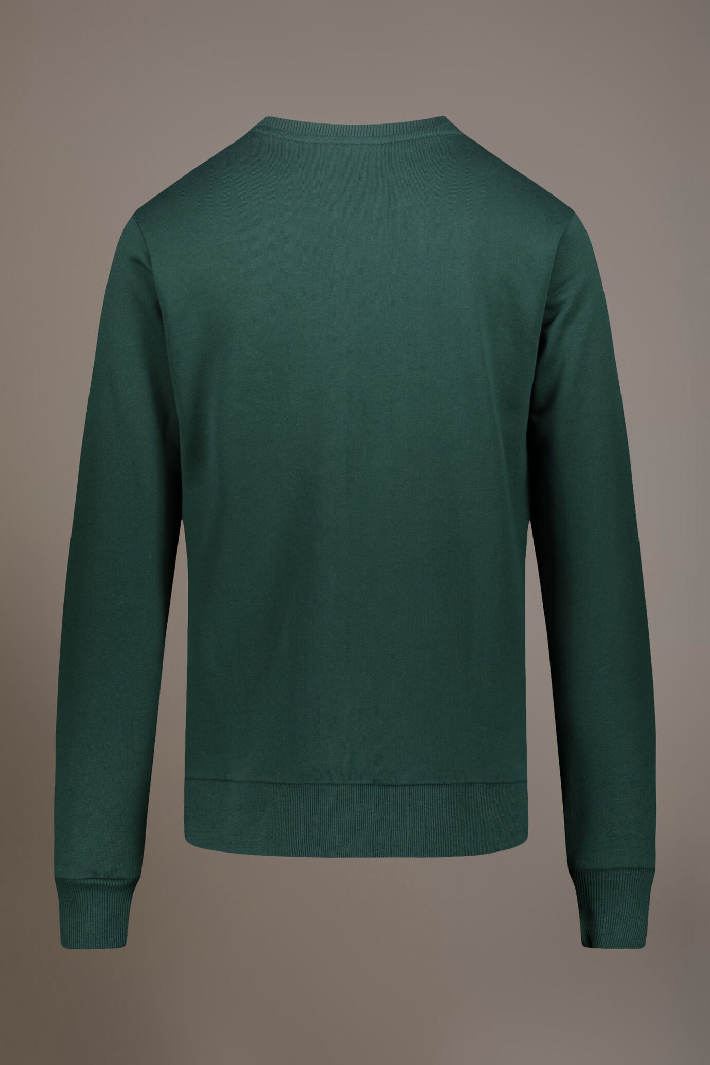 Round neck 100% cotton sweatshirt made in Italy