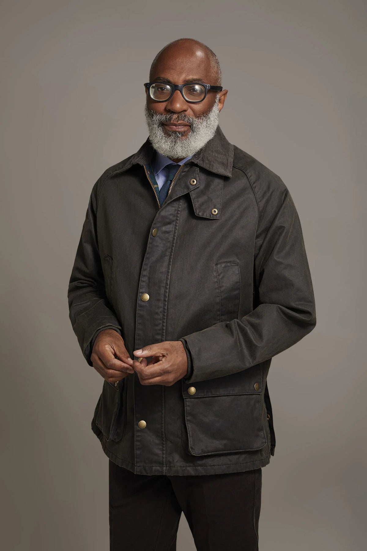 Wax touch jacket 100% cotton