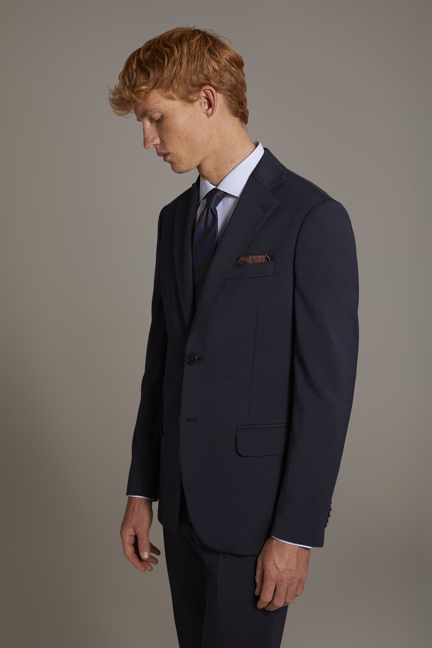 Single-breasted jersey jacket