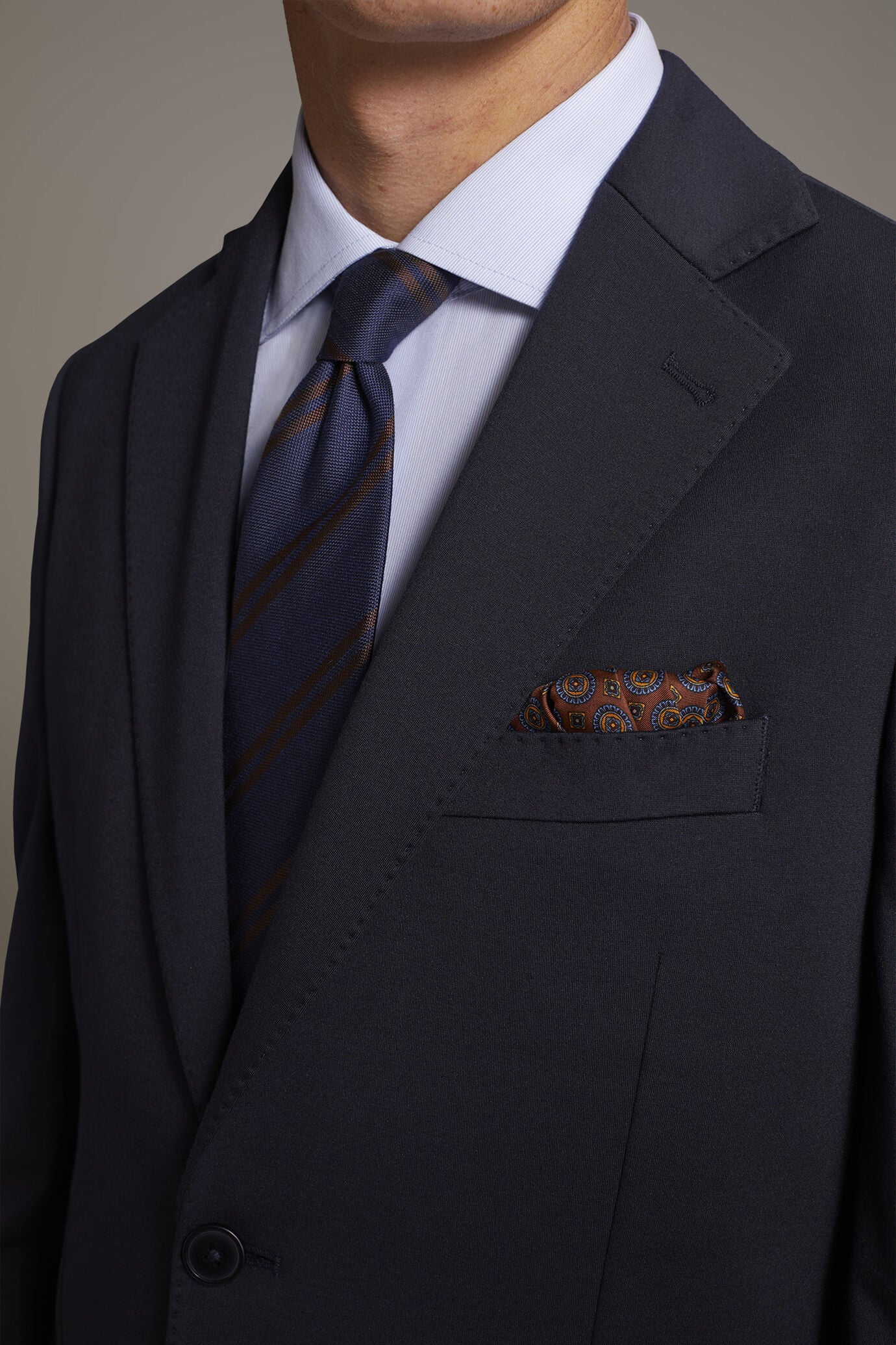 Single-breasted jersey jacket