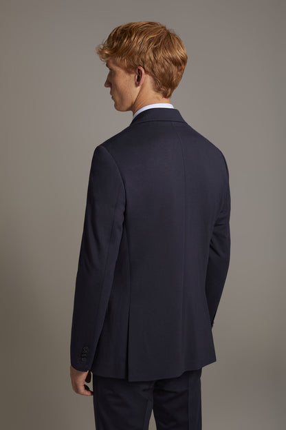 Single-breasted jersey jacket