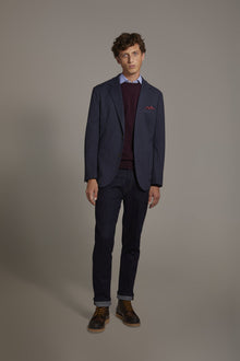 Single-breasted jersey jacket