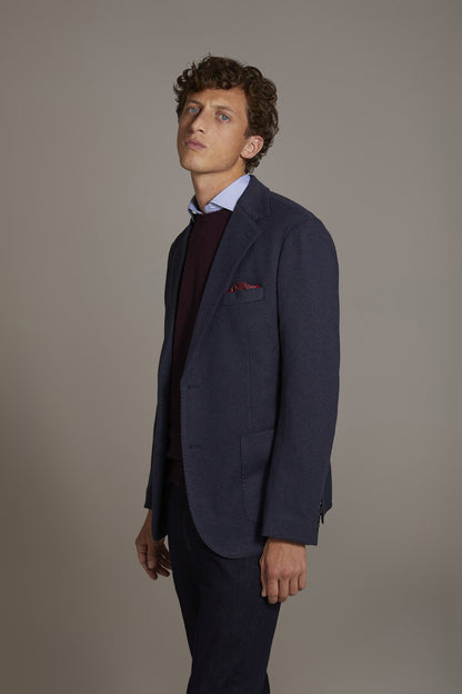 Single-breasted jersey jacket