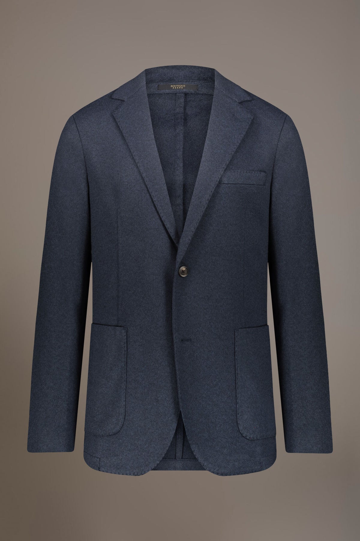 Single-breasted jersey jacket