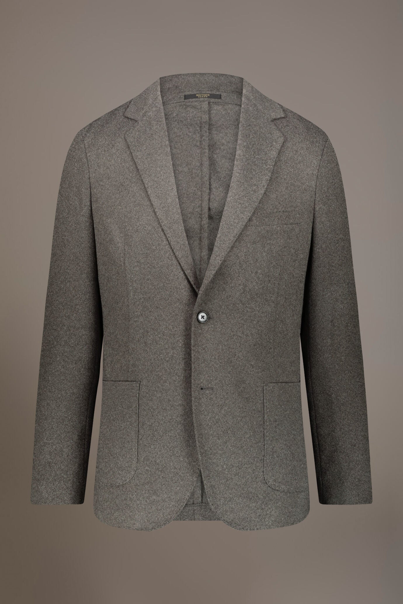 Single-breasted jersey jacket