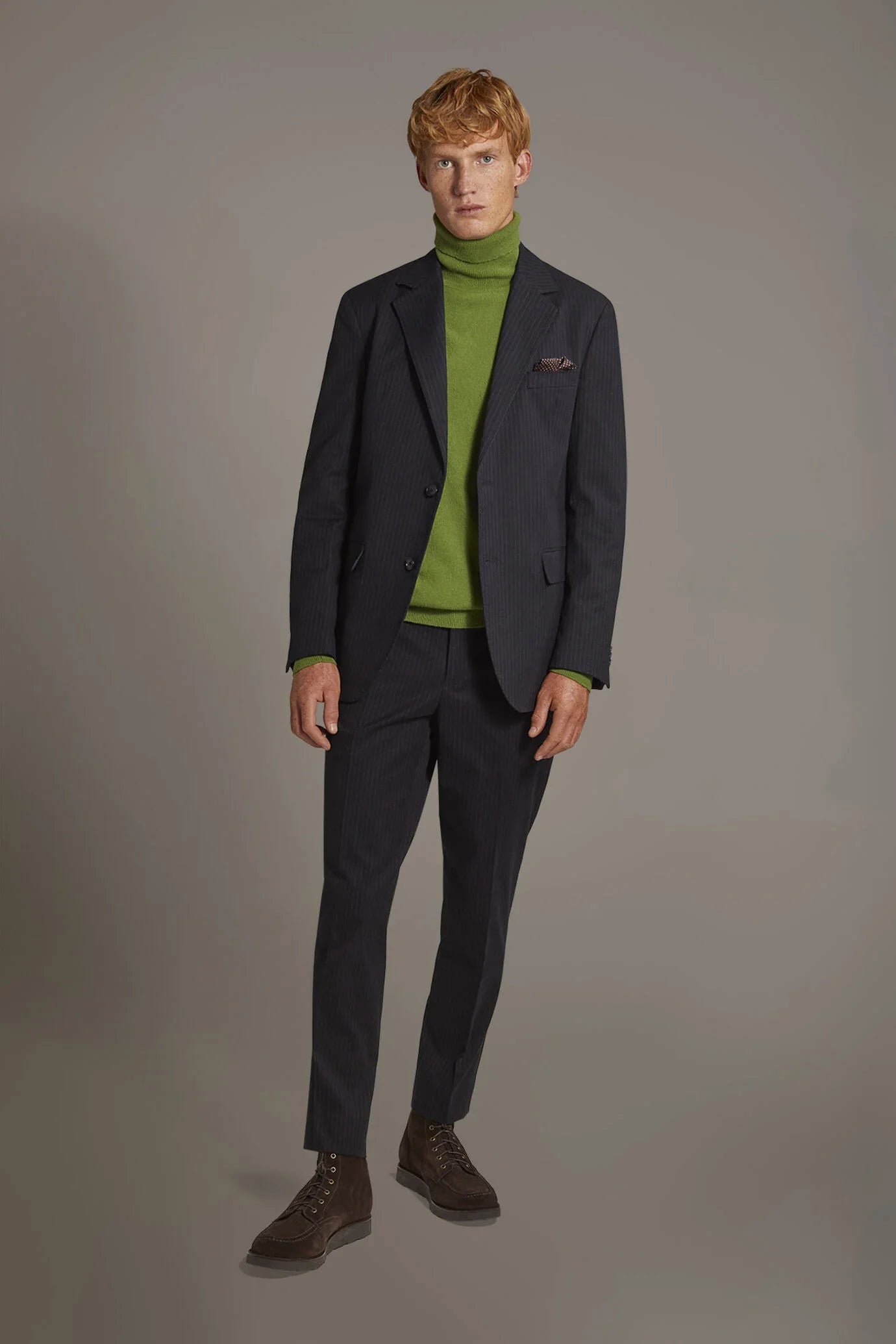 Single-breasted jacket with flap pocket