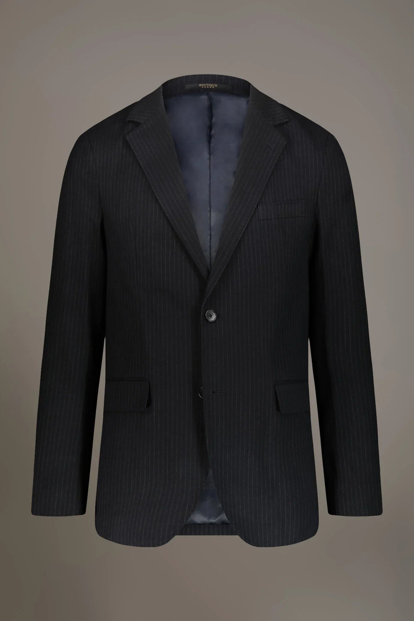 Single-breasted jacket with flap pocket