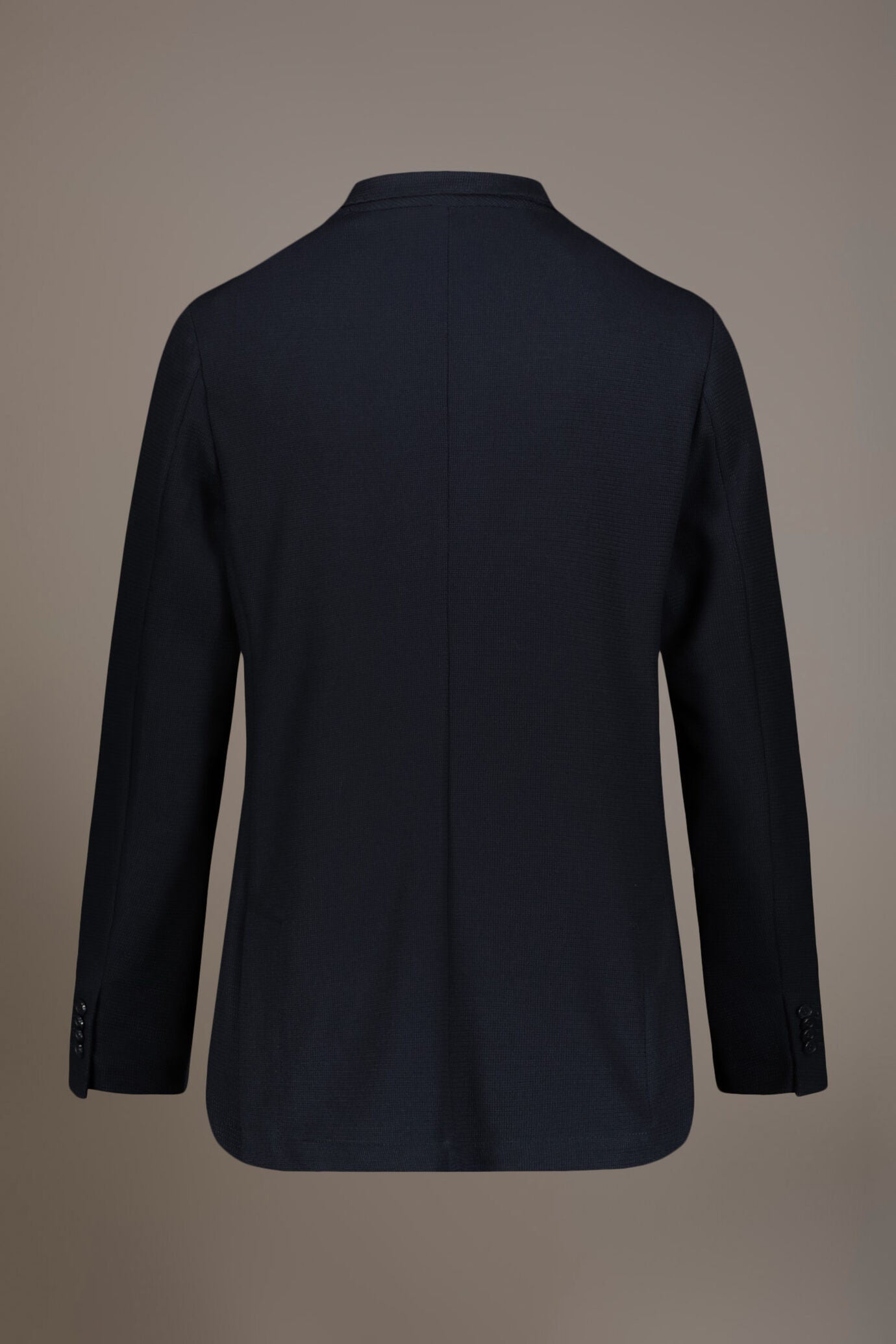 Single-breasted jersey jacket with patch pockets made in Italy