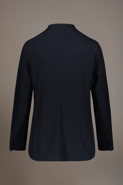 Single-breasted jersey jacket with patch pockets made in Italy