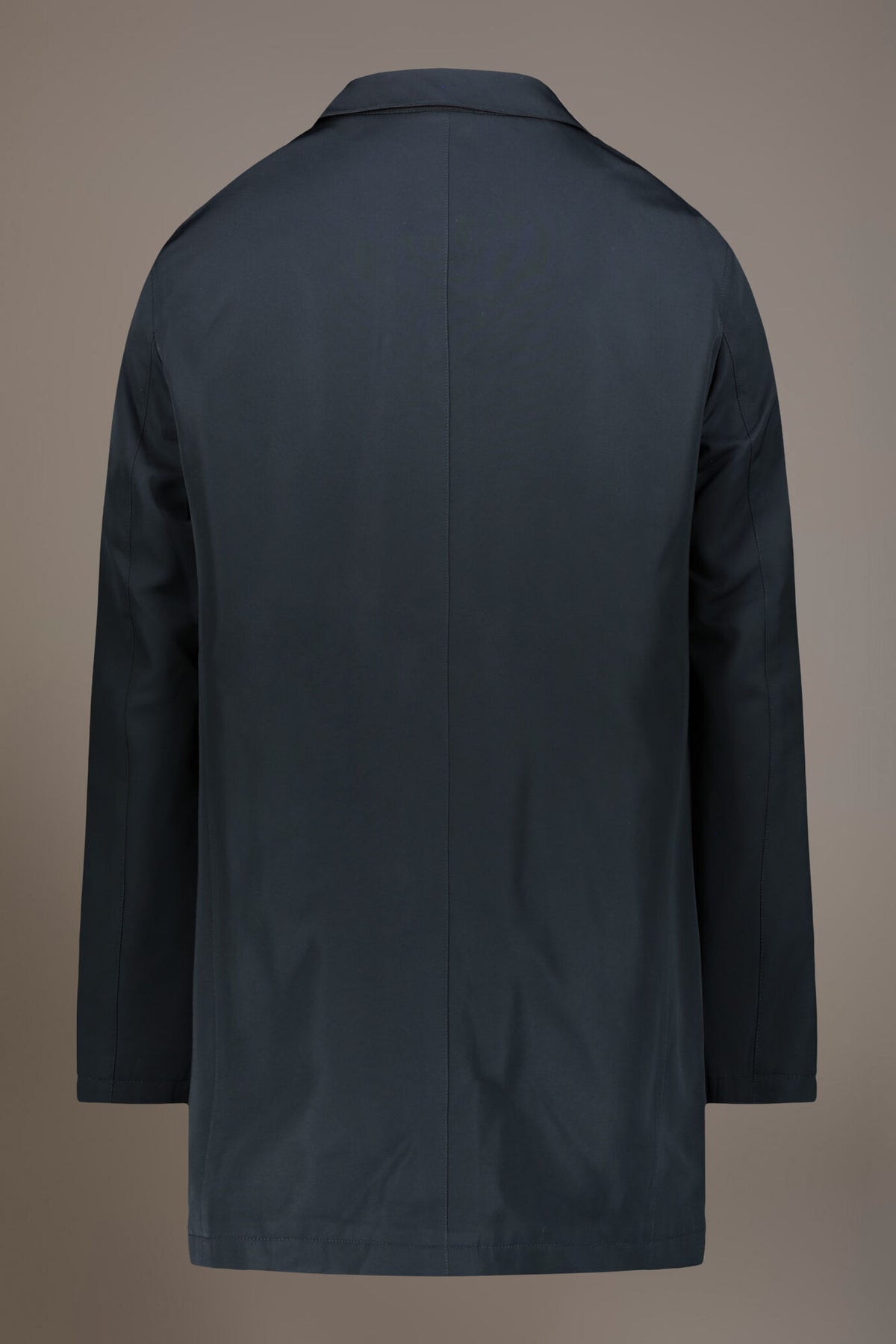 Double face wool blend raincoat in technical fabric