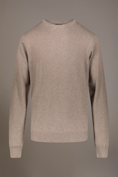Wool blend round neck sweater