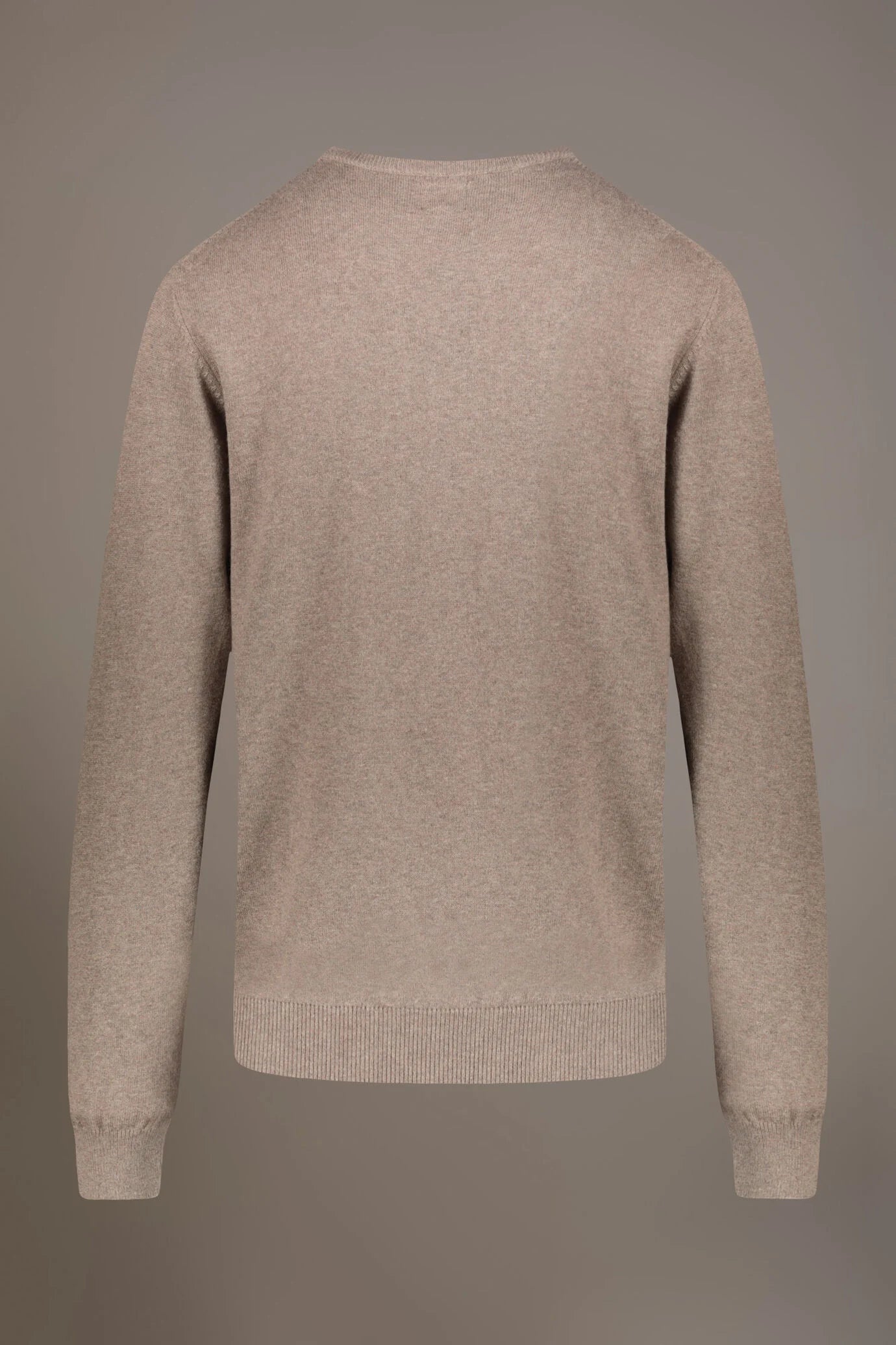 Wool blend round neck sweater