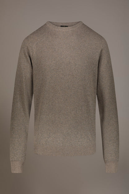 Wool blend round neck sweater