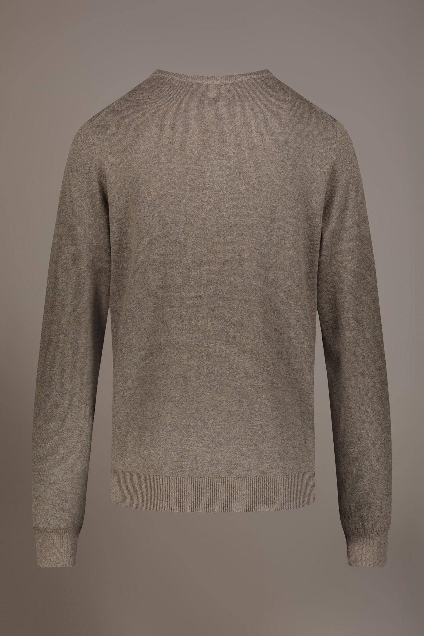 Wool blend round neck sweater