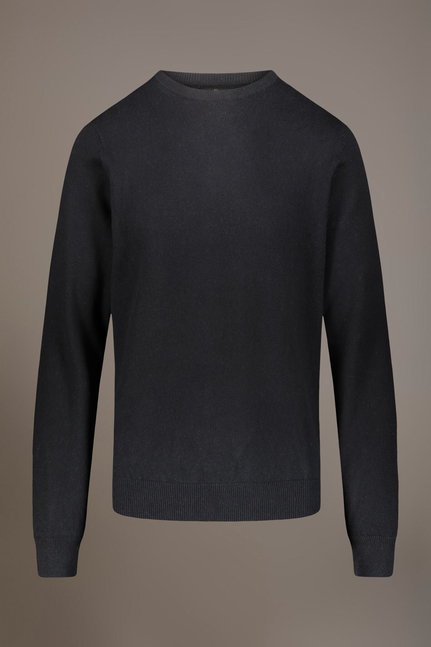 Wool blend round neck sweater