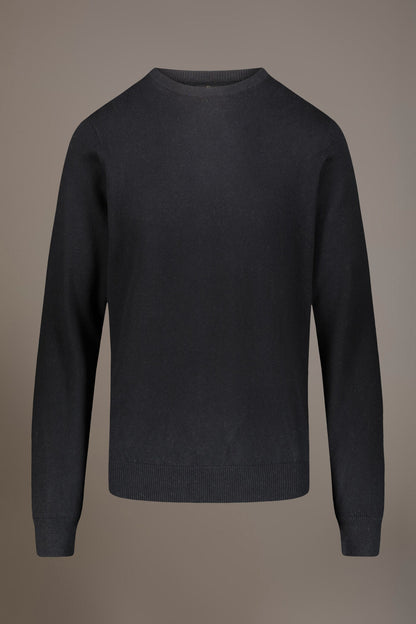 Wool blend round neck sweater