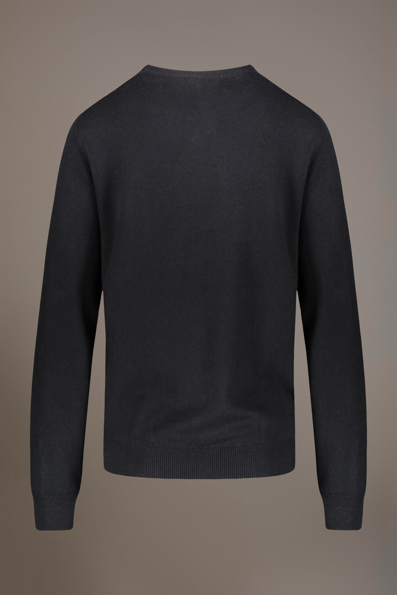 Wool blend round neck sweater