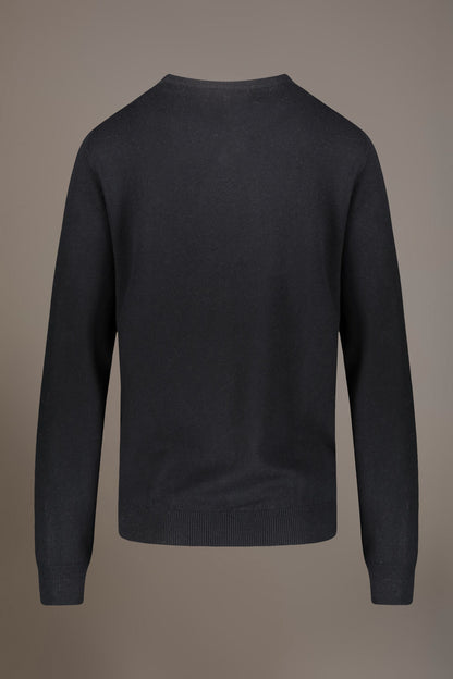 Wool blend round neck sweater