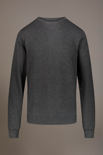 Wool blend round neck sweater