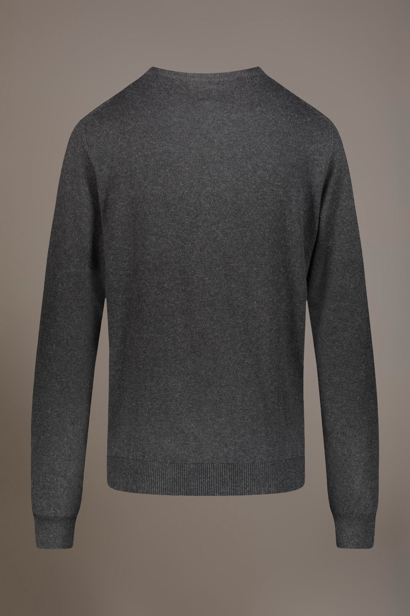 Wool blend round neck sweater