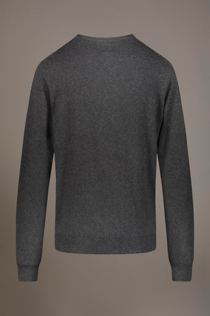 Wool blend round neck sweater