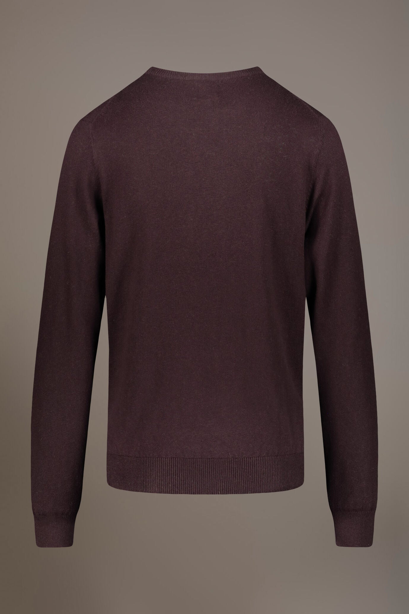 Wool blend round neck sweater