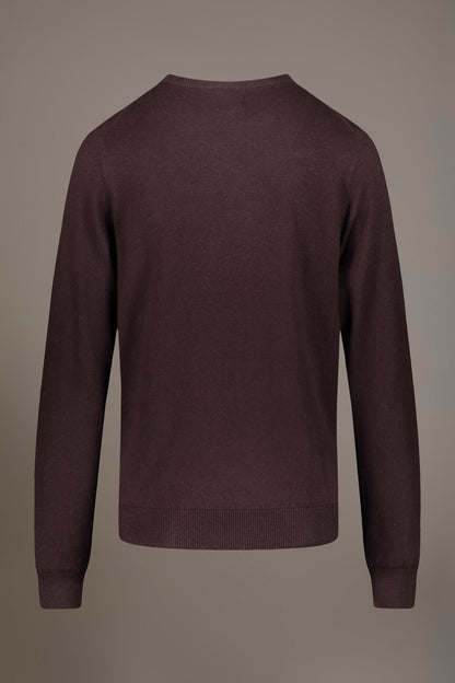 Wool blend round neck sweater