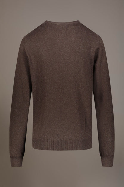 Wool blend round neck sweater