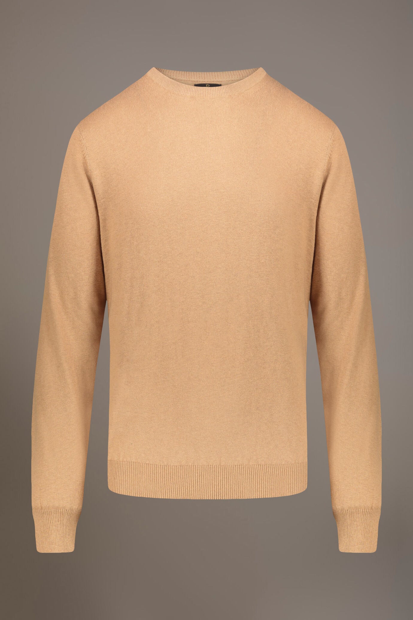 Wool blend round neck sweater