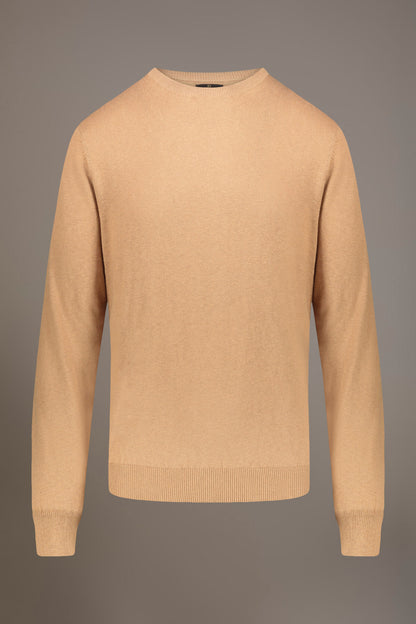 Wool blend round neck sweater