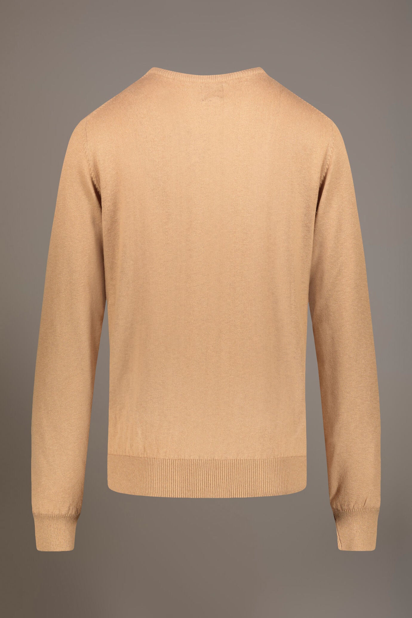 Wool blend round neck sweater