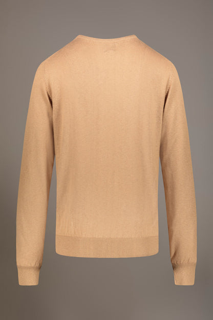 Wool blend round neck sweater