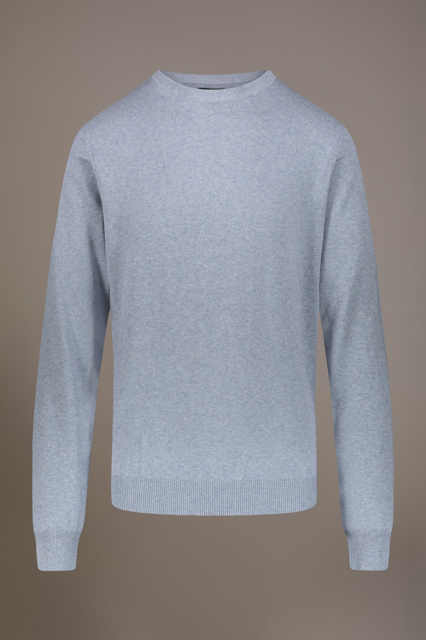 Wool blend round neck sweater