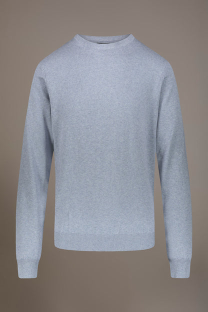 Wool blend round neck sweater