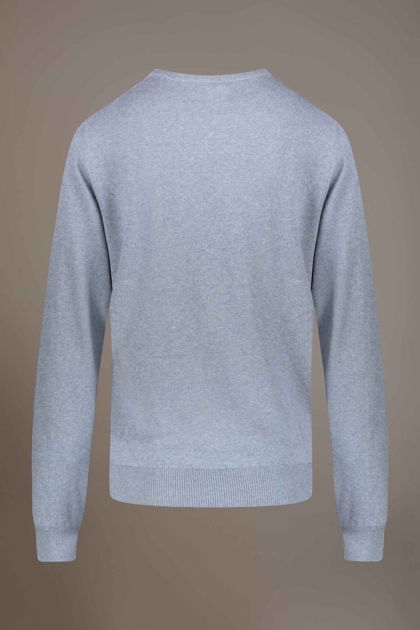 Wool blend round neck sweater