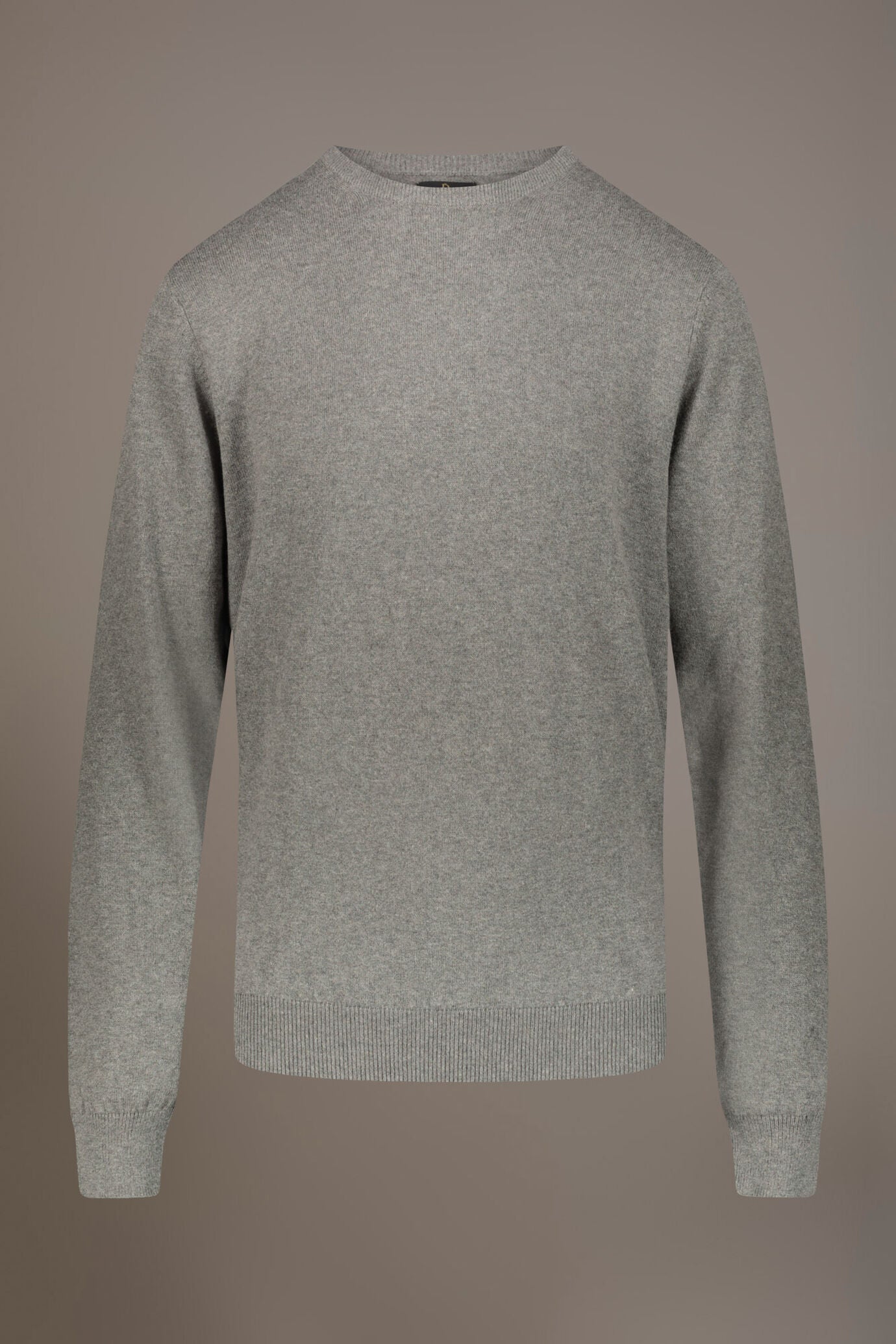 Wool blend round neck sweater