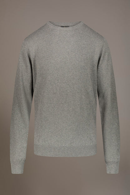 Wool blend round neck sweater