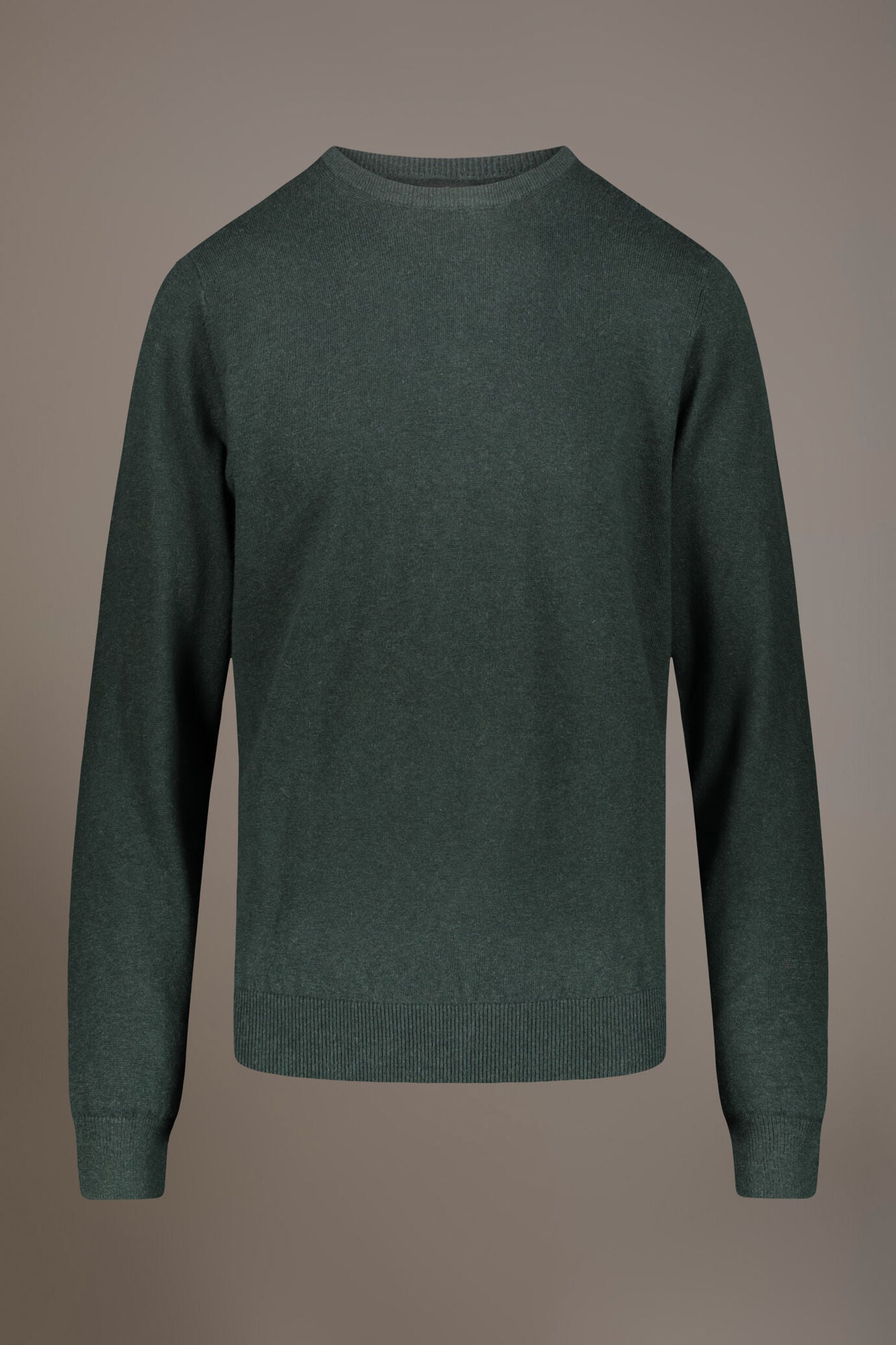 Wool blend round neck sweater