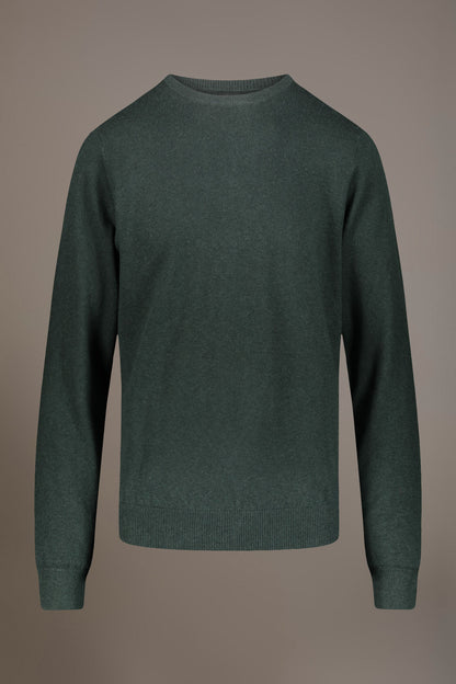 Wool blend round neck sweater