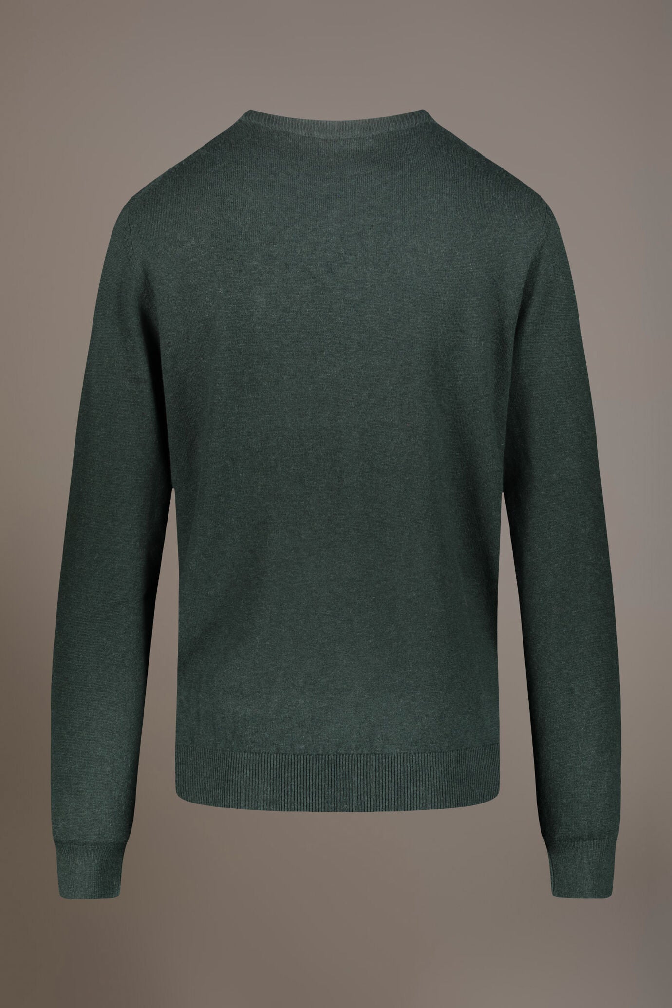 Wool blend round neck sweater