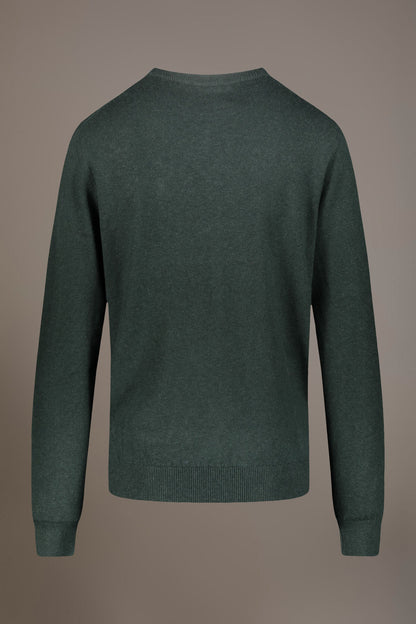 Wool blend round neck sweater