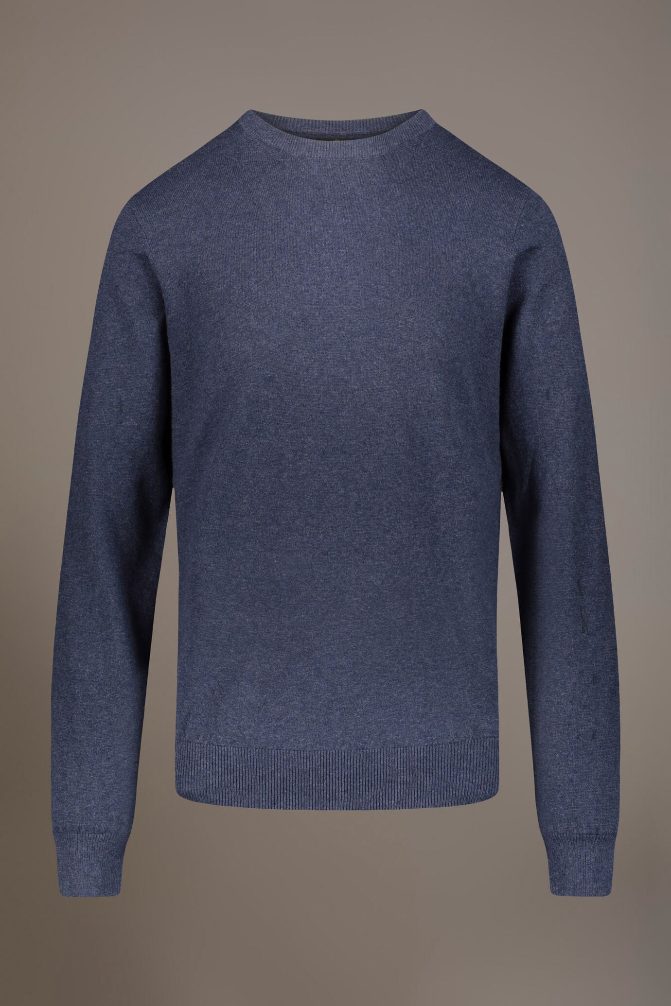 Wool blend round neck sweater