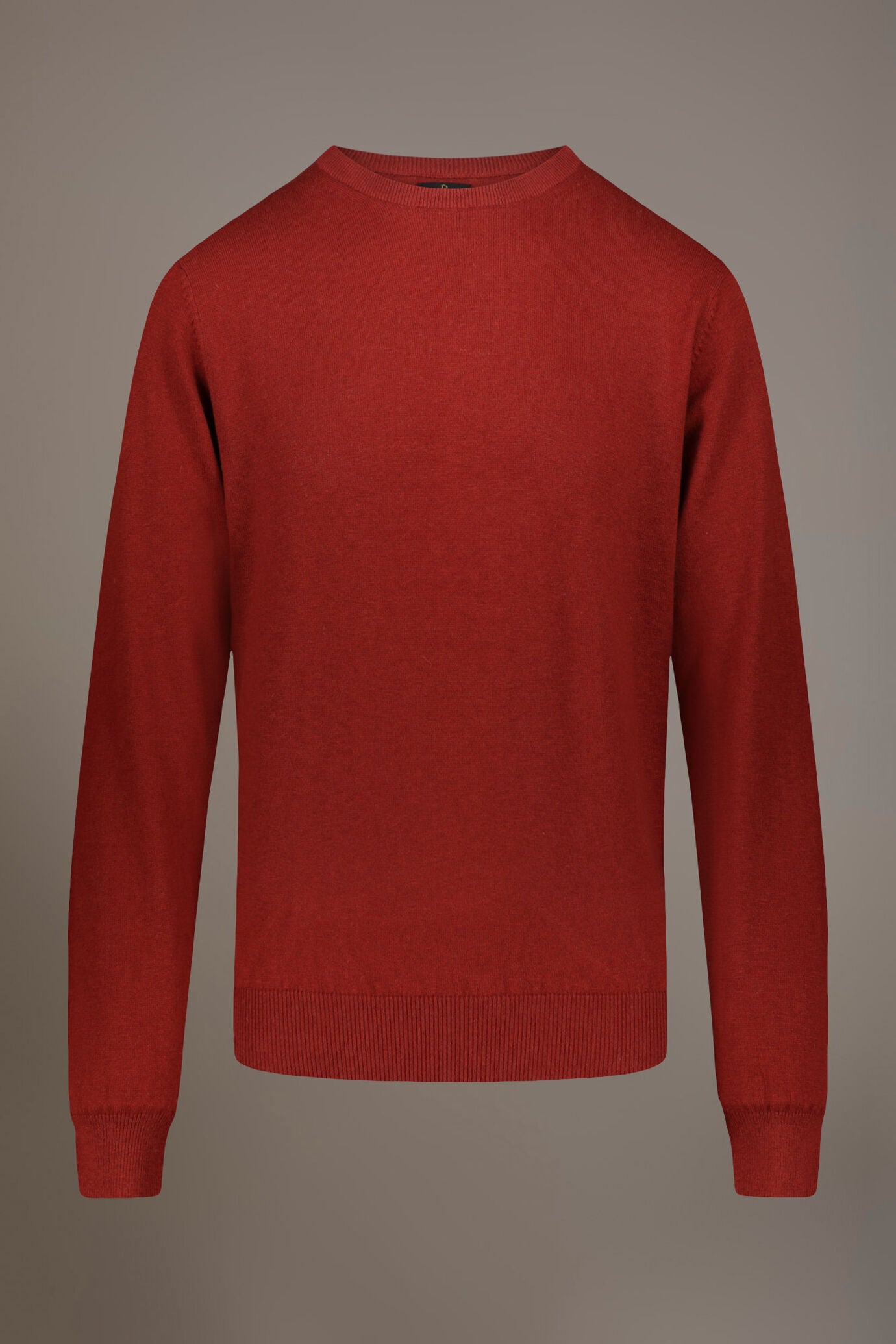 Wool blend round neck sweater