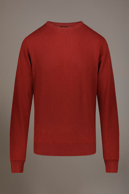 Wool blend round neck sweater