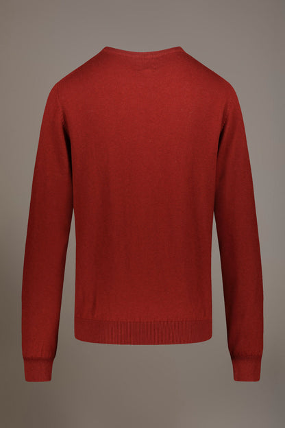 Wool blend round neck sweater