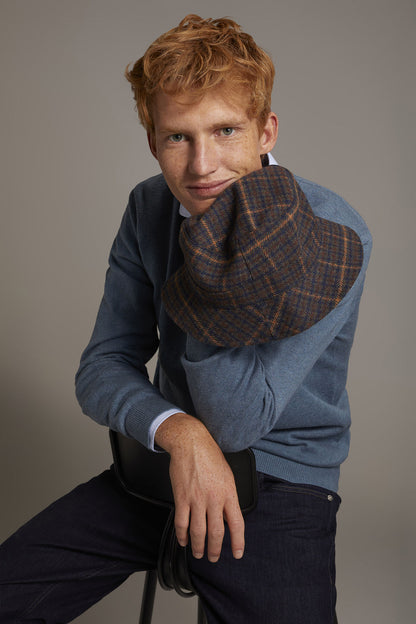Wool blend round neck sweater