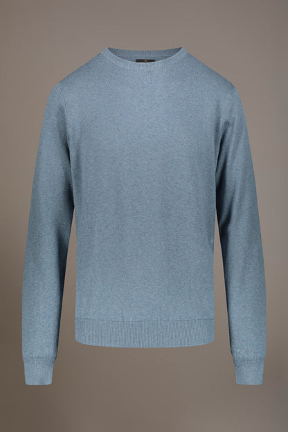 Wool blend round neck sweater